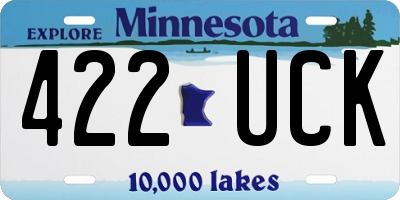 MN license plate 422UCK