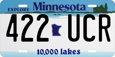 MN license plate 422UCR