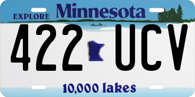 MN license plate 422UCV