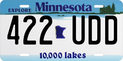 MN license plate 422UDD