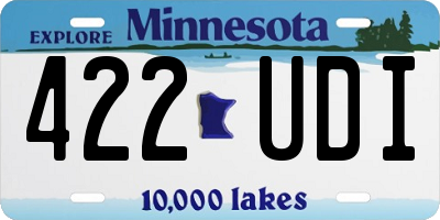 MN license plate 422UDI