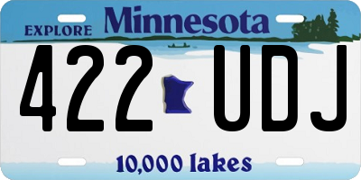 MN license plate 422UDJ