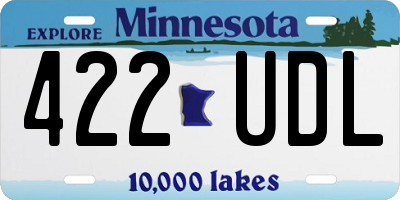 MN license plate 422UDL