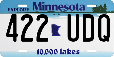 MN license plate 422UDQ