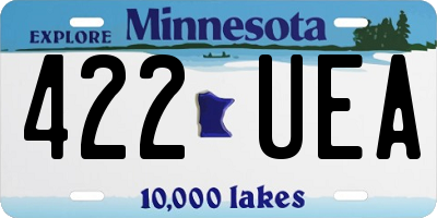 MN license plate 422UEA