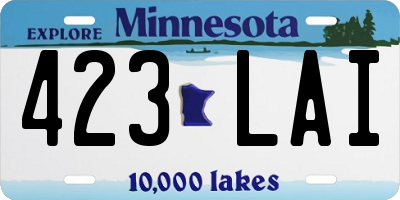 MN license plate 423LAI