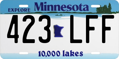MN license plate 423LFF