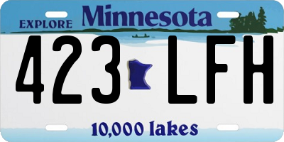 MN license plate 423LFH
