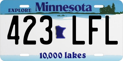 MN license plate 423LFL