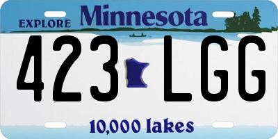 MN license plate 423LGG