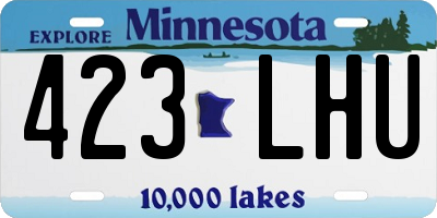 MN license plate 423LHU