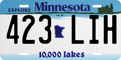 MN license plate 423LIH