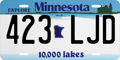 MN license plate 423LJD