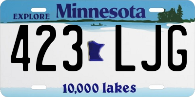MN license plate 423LJG