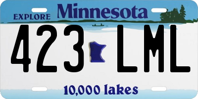 MN license plate 423LML