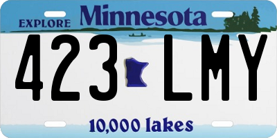 MN license plate 423LMY
