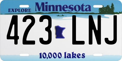 MN license plate 423LNJ