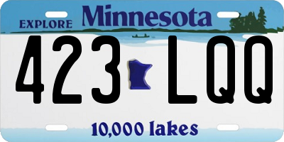 MN license plate 423LQQ