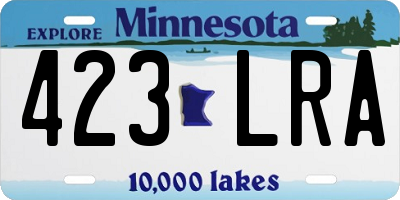 MN license plate 423LRA