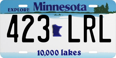 MN license plate 423LRL