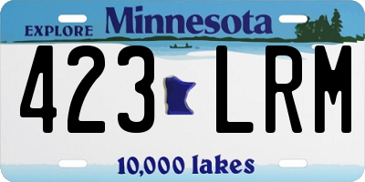 MN license plate 423LRM