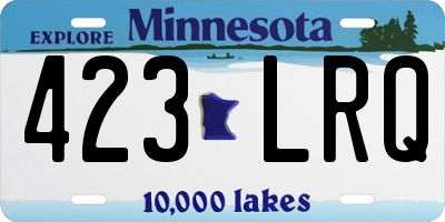 MN license plate 423LRQ