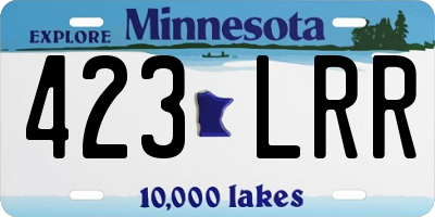 MN license plate 423LRR