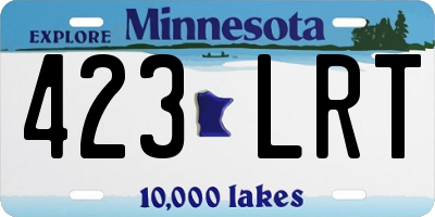 MN license plate 423LRT
