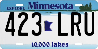 MN license plate 423LRU