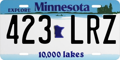 MN license plate 423LRZ