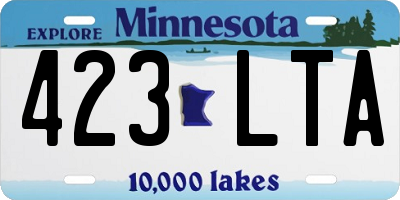 MN license plate 423LTA