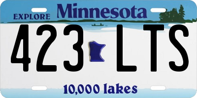 MN license plate 423LTS