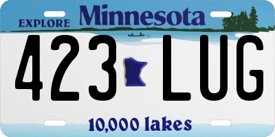 MN license plate 423LUG