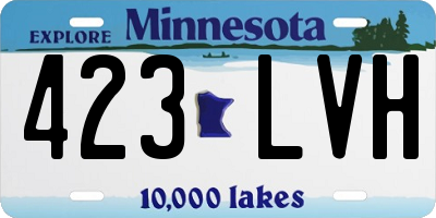 MN license plate 423LVH