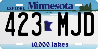 MN license plate 423MJD