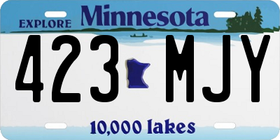 MN license plate 423MJY