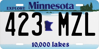 MN license plate 423MZL
