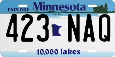 MN license plate 423NAQ