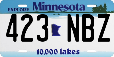 MN license plate 423NBZ