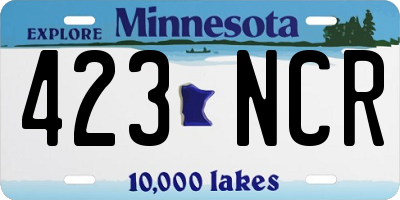 MN license plate 423NCR