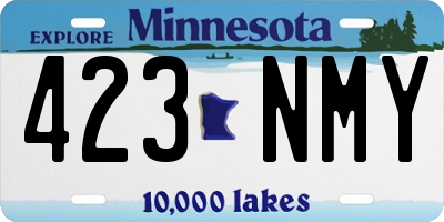 MN license plate 423NMY