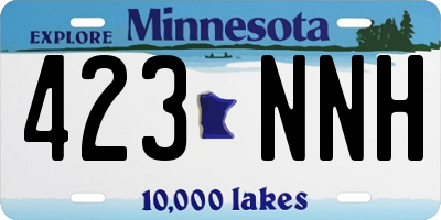 MN license plate 423NNH