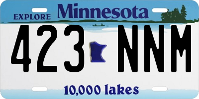 MN license plate 423NNM