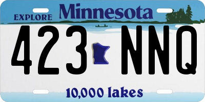MN license plate 423NNQ