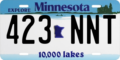 MN license plate 423NNT