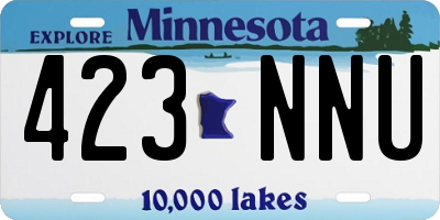 MN license plate 423NNU