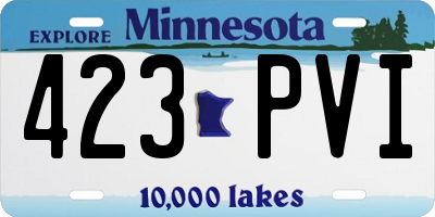 MN license plate 423PVI