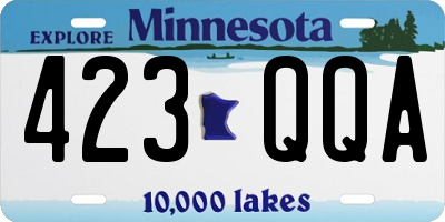 MN license plate 423QQA