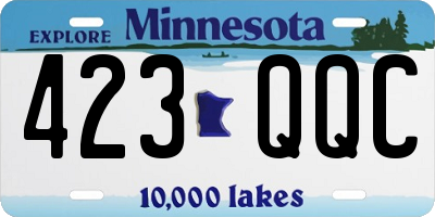 MN license plate 423QQC
