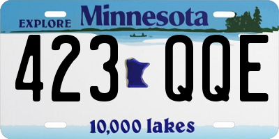 MN license plate 423QQE